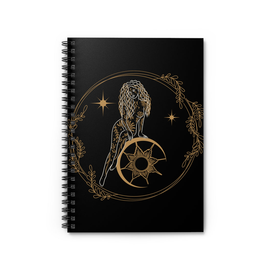 Goddess Spiral Notebook - Ruled Line