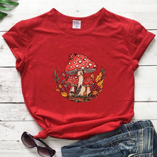 Load image into Gallery viewer, Colored Wild Mushroom Women&#39;s T-shirt
